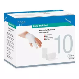 HÖGA-MUBILAST Fikseringsbandasje 10 cmx4 m med cellofan, 1 stk