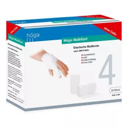 HÖGA-MUBILAST Fikseringsbandasje 4 cmx4 m uten cellofan, 20 stk