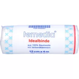 Ideell bandasje 12cm med klipp, 1 stk