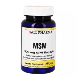 MSM 500 mg GPH kapsler, 60 stk