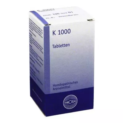 K 1000 tabletter, 100 stk K 1000 tabletter, 100 stk