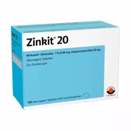 ZINKIT 20 belagte tabletter, 100 stk