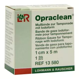 OPRACLEAN Gasbind for tampong med jodoform 1 cm x 5 m, 1 stk