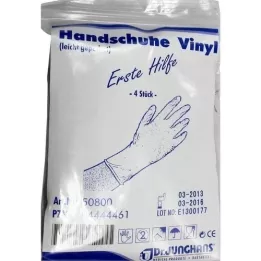 HANDSCHUHE Anti AIDS Vinyl, 4 stk