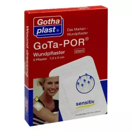 GOTA-POR Sårplaster 5x7,2 cm steril, 5 stk