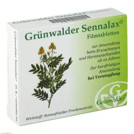 GRÜNWALDER Sennalax filmdrasjerte tabletter, 30 stk