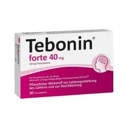 TEBONIN forte 40 mg filmdrasjerte tabletter, 30 stk