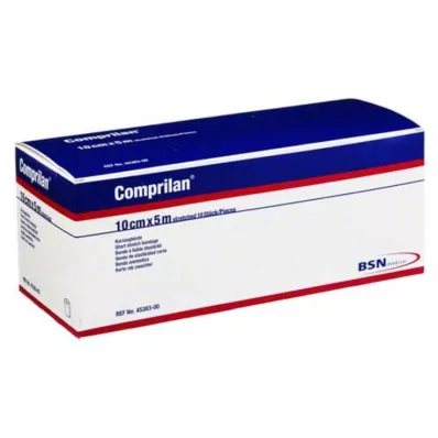 COMPRILAN elastisk bandasje 10 cmx5 m, 10 stk COMPRILAN elastisk bandasje 10 cmx5 m, 10 stk