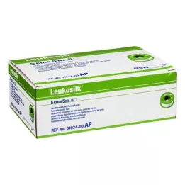 LEUKOSILK 5 cmx5 m, 6 stk