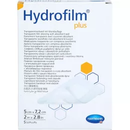 HYDROFILM pluss Transparent Association 5x7.2 cm, 5 stk