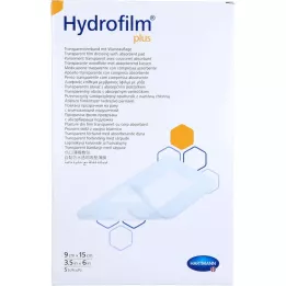 HYDROFILM pluss Transparent Association 9x15 cm, 5 stk