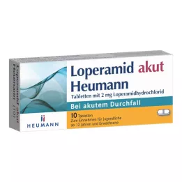 LOPERAMID akutte Heumann-tabletter, 10 stk