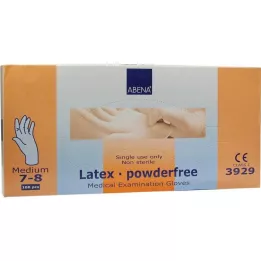 HANDSCHUHE Lateks pulverfri mellomblå, 100 stk