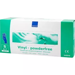 VINYL Hansker pudderfri liten blå, 100 stk
