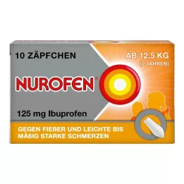 NUROFEN Junior 125 mg stikkpiller, 10 stk
