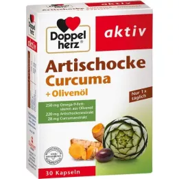 DOPPELHERZ Artichoke+Olive Oil+Curcuma Capsules, 30 stk