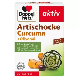 DOPPELHERZ Artisjokk+olivenolje+Curcuma kapsler, 30 stk