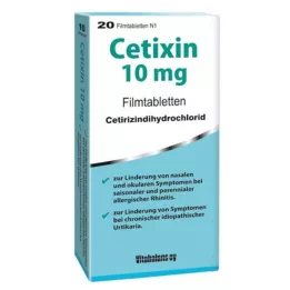 CETIXIN 10 mg filmdrasjerte tabletter, 20 stk