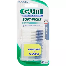 GUM Soft Picks X-Large, 40 stk