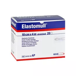 ELASTOMULL 10 cmx4 m elastisk festebånd, 20 stk