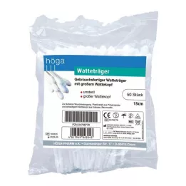 WATTETRÄGER 15 cm med stort bomullshode, 50 stk