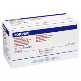 TOPPER Schlitzkompr.5x5 cm steril, 20X5 stk