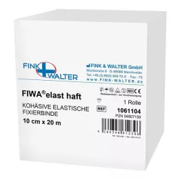 FIXIERBINDE sammenhengende strikk 10 cmx20 m hvit, 1 stk