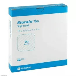 BIATAIN IBU Foam Association 10x10 CM Gentle Adhesive, 5 stk