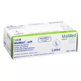 HANDSCHUHE En gang latexpulverisert L, 100 stk