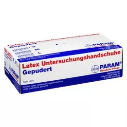 HANDSCHUHE En gang latexpulveriserte S, 100 stk