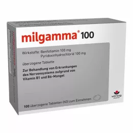 MILGAMMA 100 mg belagte tabletter, 100 stk