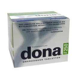 DONA 250 mg overtrukket tabletter, 240 stk
