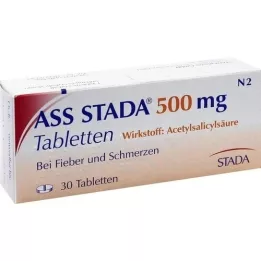 ASS STADA 500 mg tabletter, 30 stk