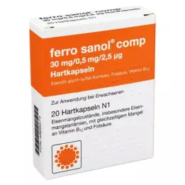FERRO SANOL komp. Harde kapsler med belagte pellets, 20 stk
