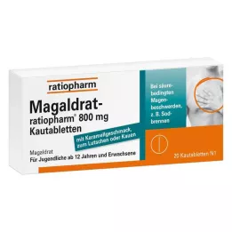 MAGALDRAT-ratiopharm 800 mg tabletter, 20 stk
