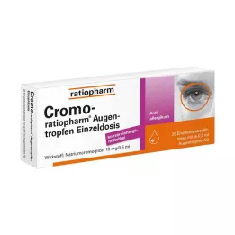 CROMO-RATIOPHARM Øyedråper enkeltdose, 20X0,5 ml