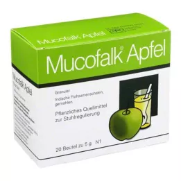 MUCOFALK Eple Gran for tilberedning av en suspensjon til oral bruk, 20 stk