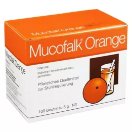MUCOFALK Orange Gran for fremstilling av en suspensjon til oral bruk, 100 stk