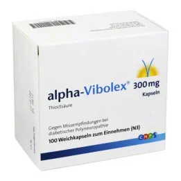 ALPHA VIBOLEX 300 mg myke kapsler, 100 stk