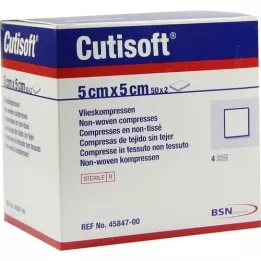 CUTISOFT VLIES komprimerer 5x5 cm steril, 50x2 stk