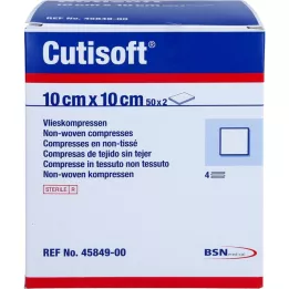 CUTISOFT VLIES komprimerer 10x10 cm steril, 50x2 stk