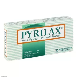 PYRILAX 10 mg stikkpiller, 6 stk