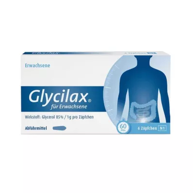 GLYCILAX Stikkpiller for voksne, 6 stk GLYCILAX Stikkpiller for voksne, 6 stk