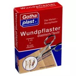 GOTHAPLAST Sårbandasje strikk 6 cm x 1 m snitt, 1 stk