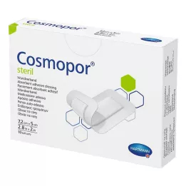 COSMOPOR steril sårbandasje 5x7,2 cm, 10 stk
