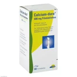 CALCIUM DURA Filmdrasjerte tabletter, 100 stk