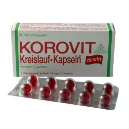 KOROVIT Sirkulasjonskapsler, 20 stk