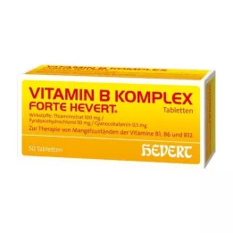 VITAMIN B KOMPLEX Forte Hevert tabletter, 50 stk