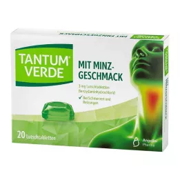 TANTUM VERDE 3 mg pastiller med myntesmak, 20 stk