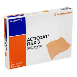 Acticoat Flex 3 5x5 cm bandasje, 5 stk